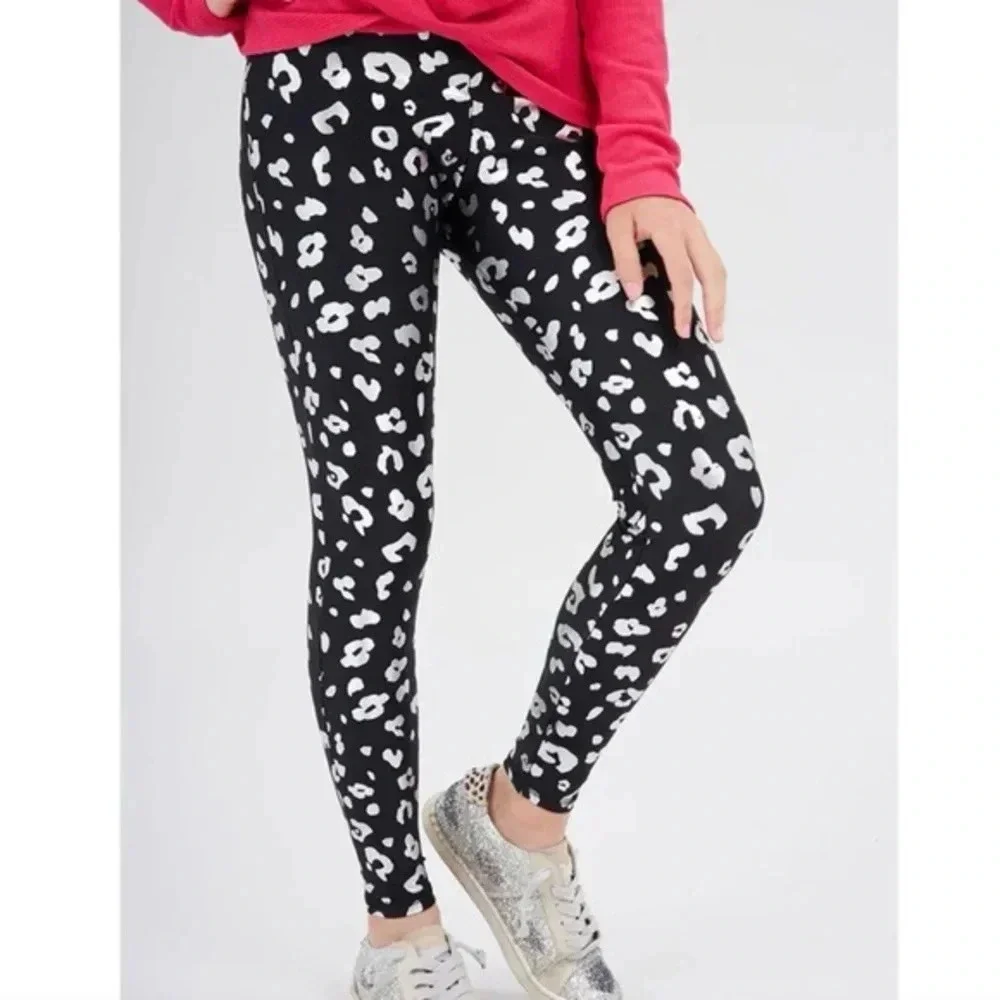 NWT‎ Girls Terez Foil Printed Leggings